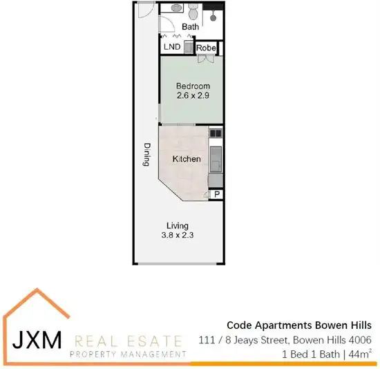 Floorplan of Homely apartment listing, 111 8 Jeays Street, Bowen Hills QLD 4006