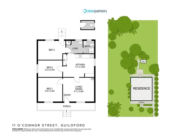 Floorplan of Homely house listing, 11 O'Connor Street, Guildford NSW 2161