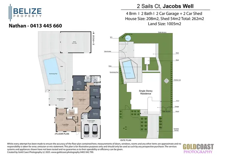 Floorplan of Homely house listing, 2 Sails Court, Jacobs Well QLD 4208