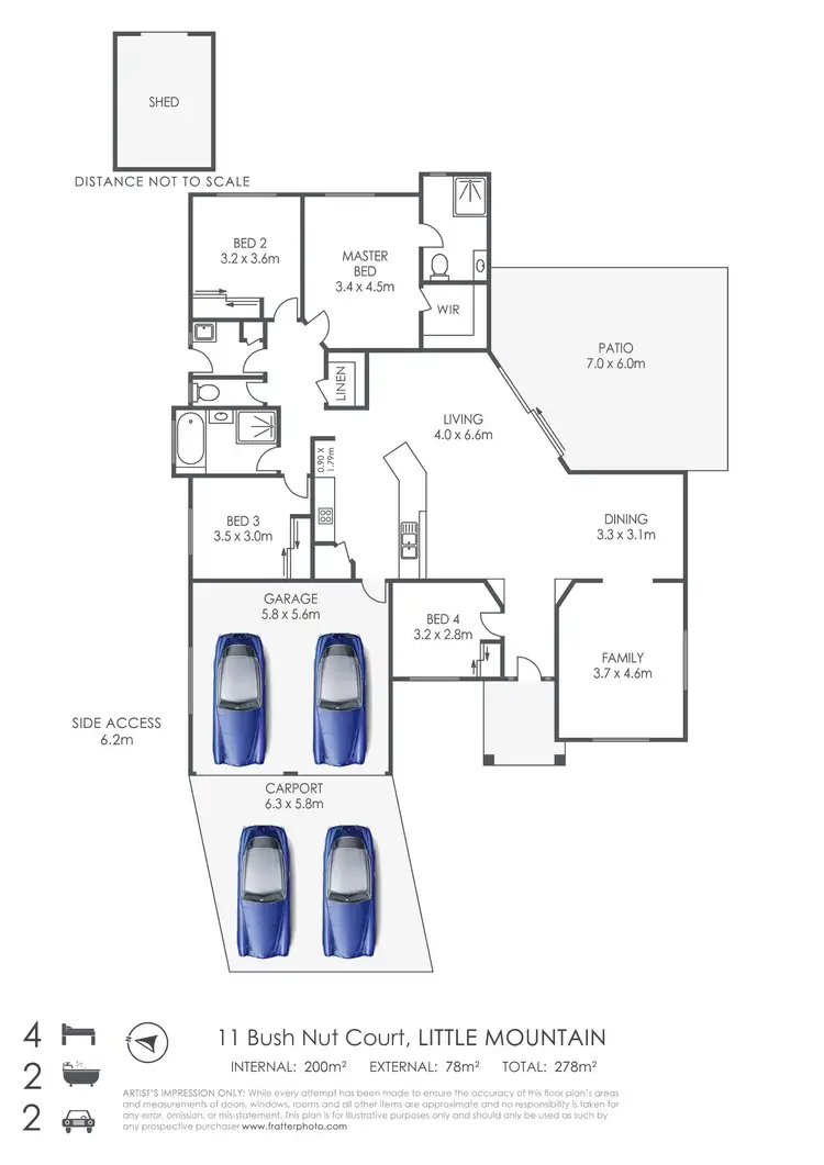 Floorplan of Homely house listing, 11 Bush Nut Court, Little Mountain QLD 4551