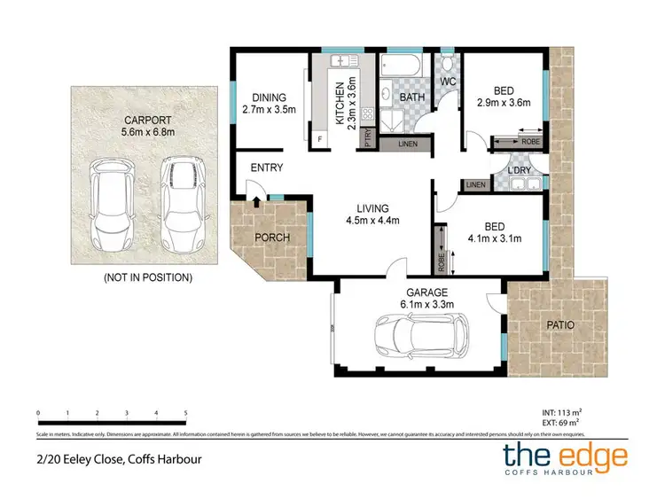 Floorplan of Homely villa listing, 2/20 Eeley Close, Coffs Harbour NSW 2450