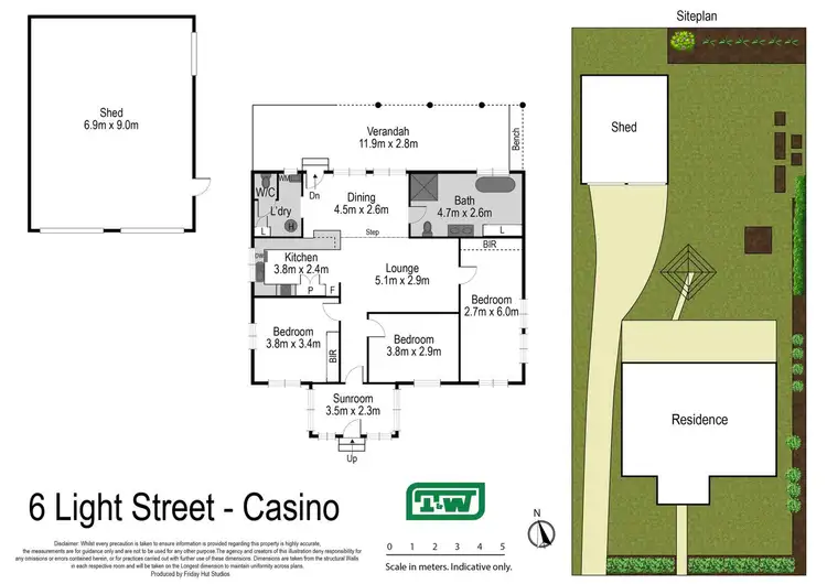 Floorplan of Homely house listing, 6 Light Street, Casino NSW 2470