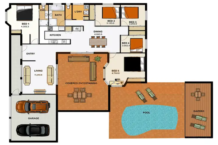 Floorplan of Homely house listing, 70 Laricina Circuit, Forest Lake QLD 4078