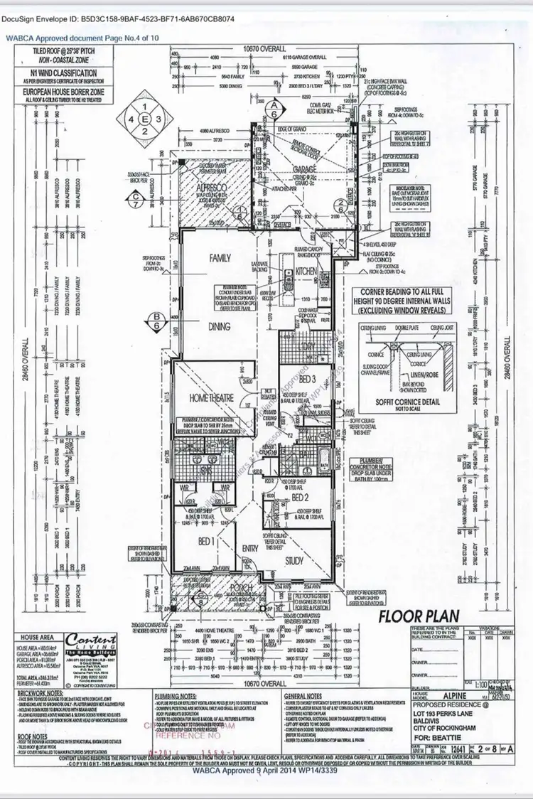Floorplan of Homely house listing, 10 Perks Lane, Baldivis WA 6171