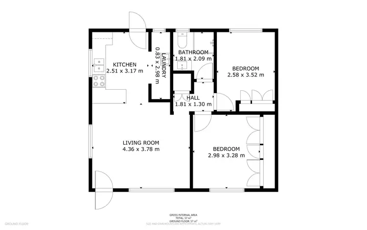 Floorplan of Homely other listing, 2/380 Hume Street, Centenary Heights QLD 4350