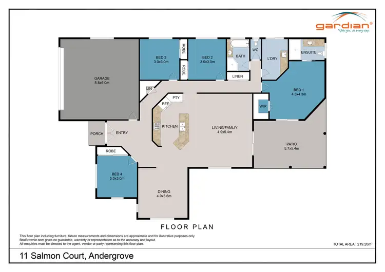 Floorplan of Homely house listing, 11 Salmon Court, Andergrove QLD 4740