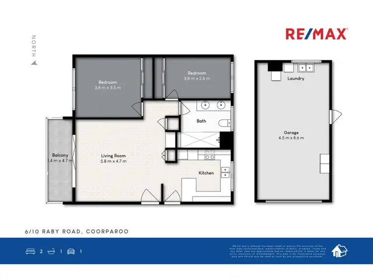 Floorplan of Homely unit listing, 6/10 Raby Road, Coorparoo QLD 4151