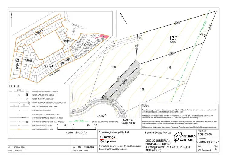 Floorplan of Homely land listing, Lot 137 Bellbird Estate, Nambucca Heads NSW 2448