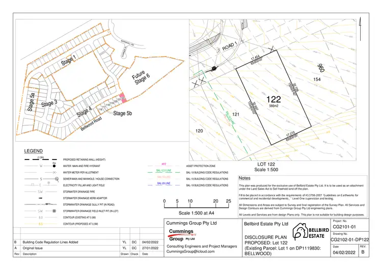 Floorplan of Homely land listing, Lot 122 Bellbird Park Estate, Nambucca Heads NSW 2448