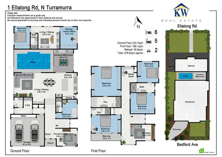 Floorplan of Homely house listing, 1 Ellalong Road, Turramurra NSW 2074