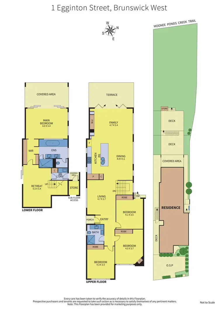 Floorplan of Homely house listing, 1 Egginton Street, Brunswick West VIC 3055
