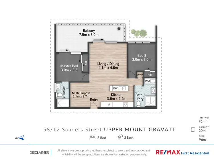 Floorplan of Homely apartment listing, 58/12 Sanders st, Upper Mount Gravatt QLD 4122