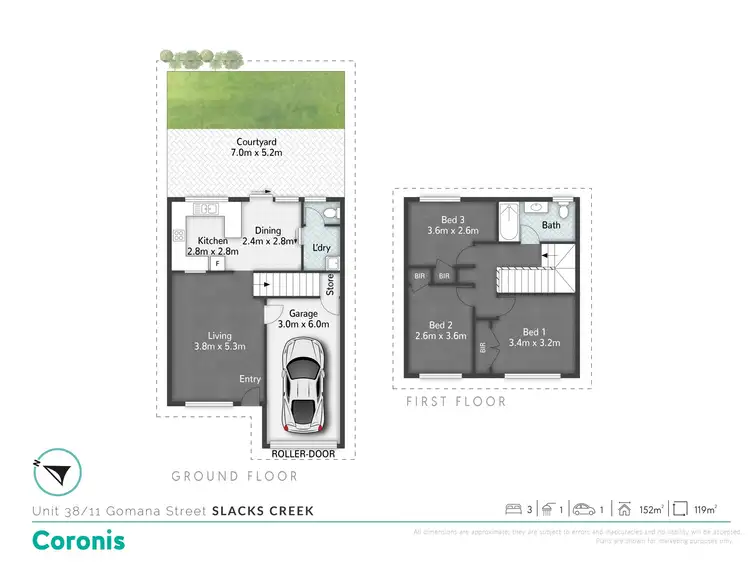 Floorplan of Homely townhouse listing, 38/11 Gomana Street, Slacks Creek QLD 4127