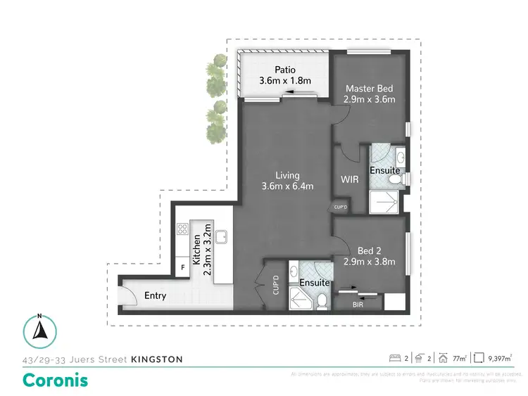 Floorplan of Homely townhouse listing, 43/29-33 Juers Street, Kingston QLD 4114