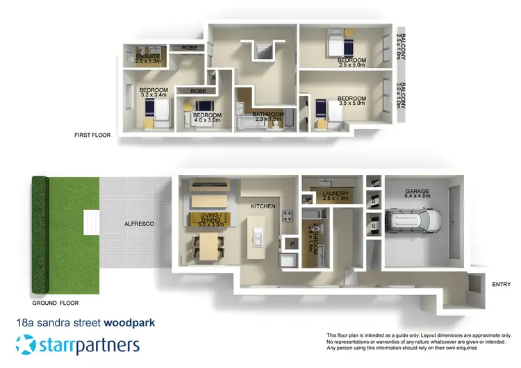 Floorplan of Homely house listing, 18a Sandra Street, Woodpark NSW 2164