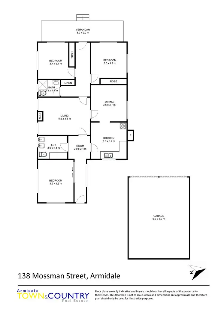 Floorplan of Homely house listing, 138 Mossman Street, Armidale NSW 2350