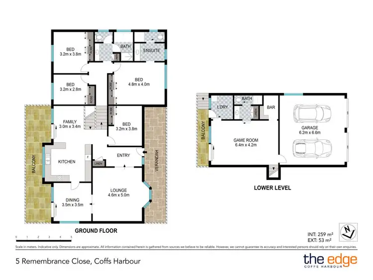 Floorplan of Homely house listing, 5 Remembrance Close, Coffs Harbour NSW 2450