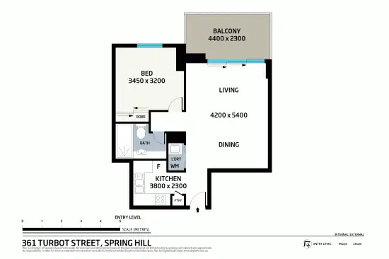 Floorplan of Homely unit listing, 801 361-363 Turbot St, Spring Hill QLD 4000