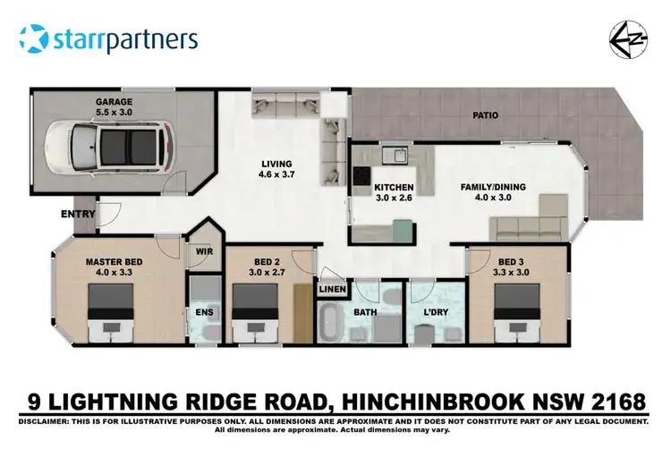 Floorplan of Homely house listing, 9 Lightning Ridge Road, Hinchinbrook NSW 2168