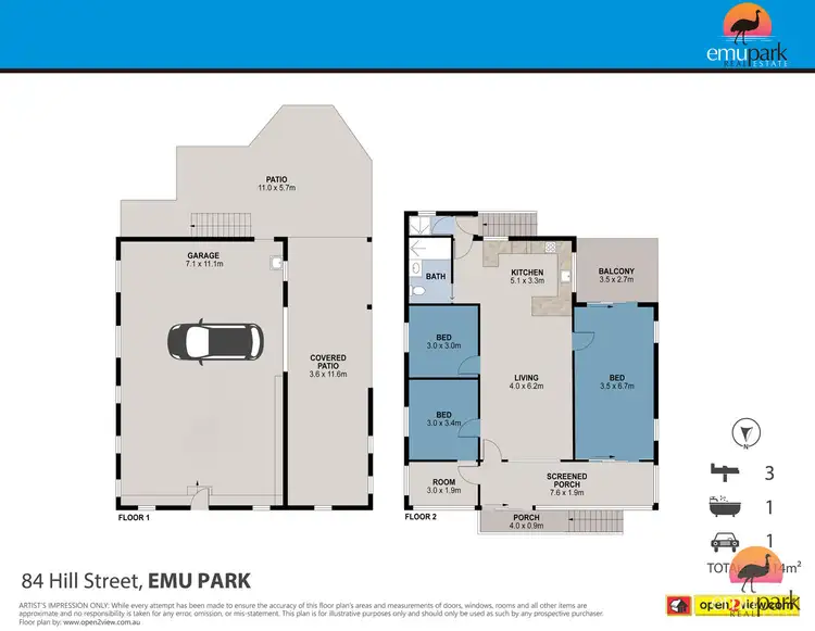 Floorplan of Homely house listing, 84 Hill Street, Emu Park QLD 4710