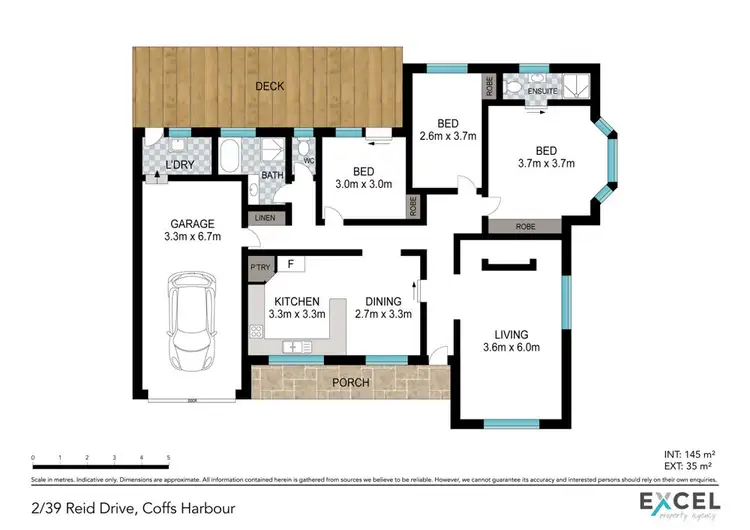 Floorplan of Homely villa listing, 2/39 Reid Drive, Coffs Harbour NSW 2450