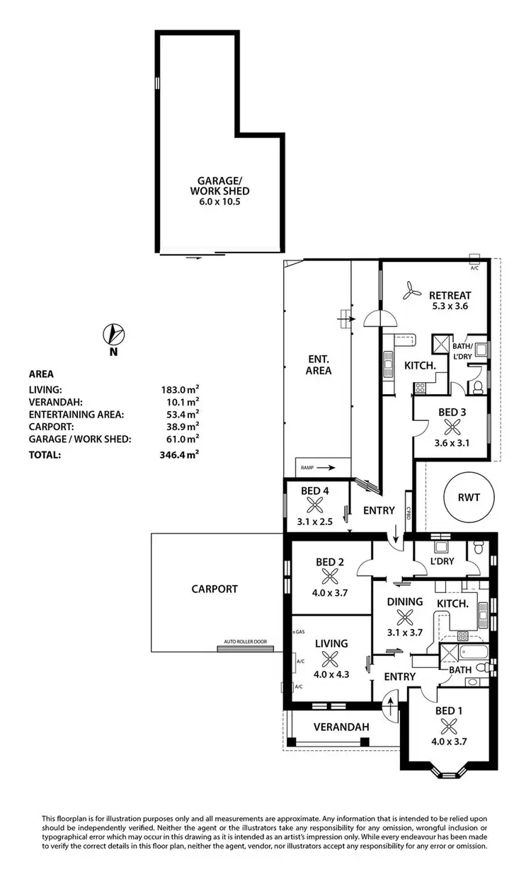 Floorplan of Homely house listing, 20 Slade, Murray Bridge SA 5253