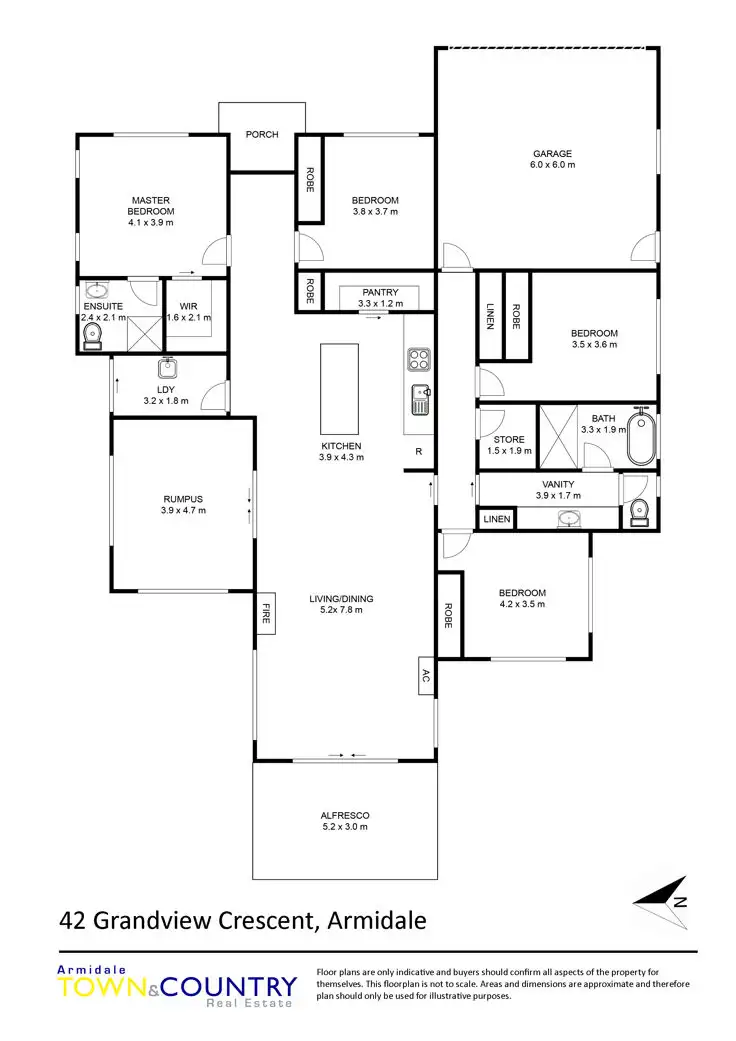 Floorplan of Homely house listing, 42 Grandview Crescent, Armidale NSW 2350