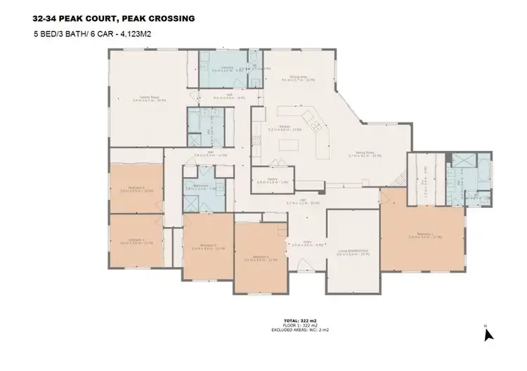 Floorplan of Homely house listing, 32 Peak Court, Peak Crossing QLD 4306