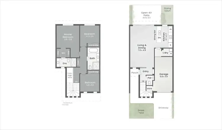 Floorplan of Homely townhouse listing, 2/2 Bourton Road, Merrimac QLD 4226