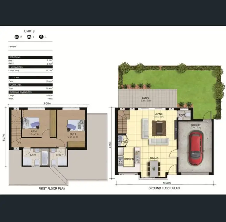 Floorplan of Homely townhouse listing, 3/10-12 WRIGHT STREET, Merrylands NSW 2160