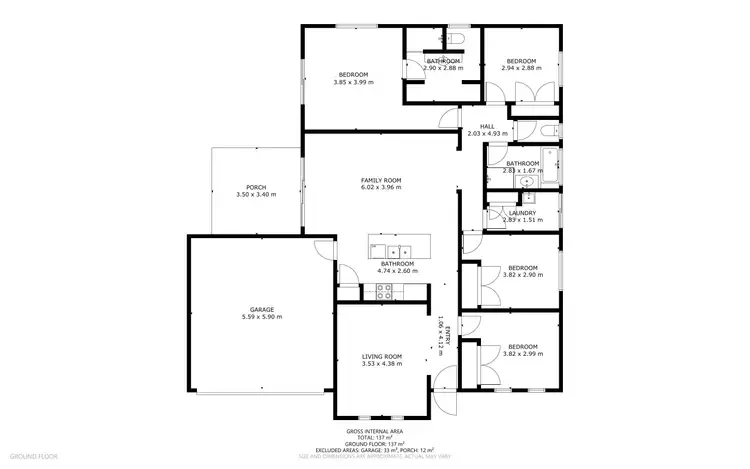 Floorplan of Homely house listing, 5 Owl Court, Kleinton QLD 4352