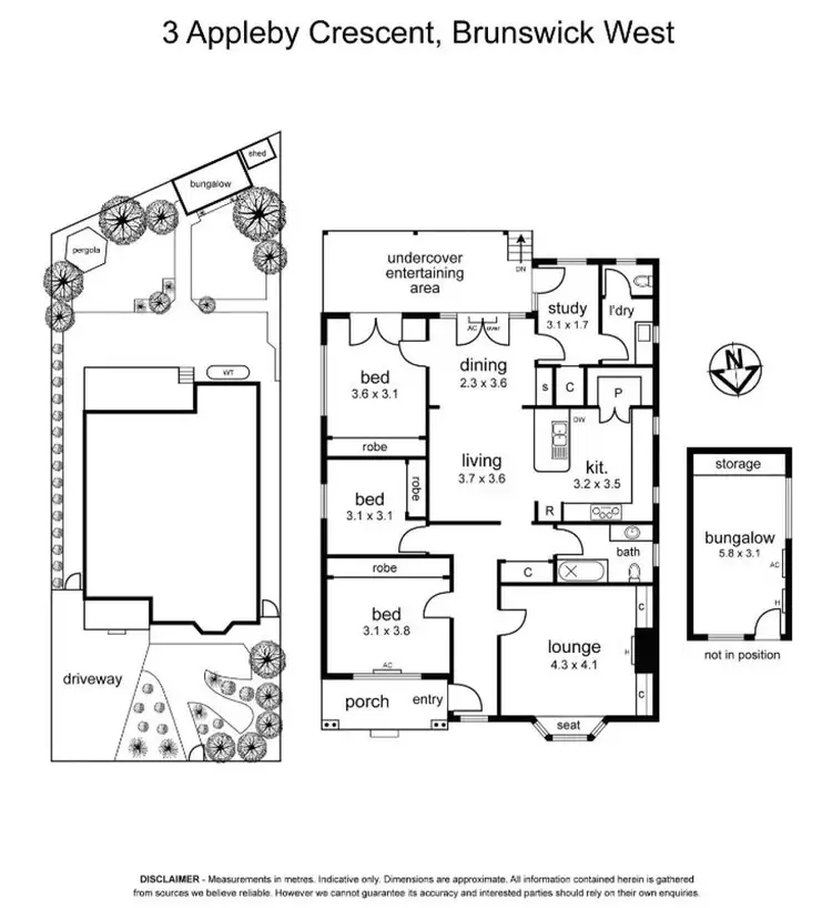 Floorplan of Homely house listing, 3 Appleby Crescent, Brunswick West VIC 3055
