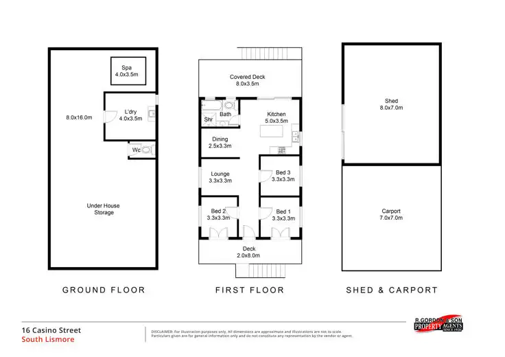 Floorplan of Homely house listing, 16 Casino Street, South Lismore NSW 2480