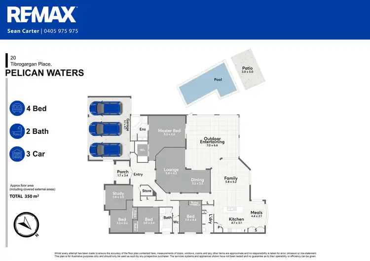 Floorplan of Homely house listing, 20 Tibrogargan Place, Pelican Waters QLD 4551