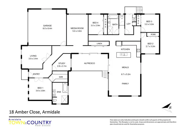 Floorplan of Homely house listing, 18 Amber Close, Armidale NSW 2350