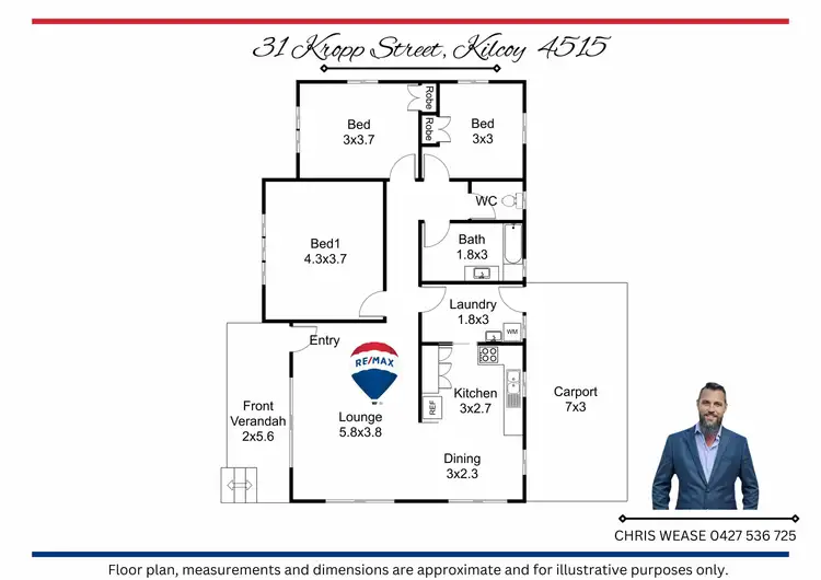 Floorplan of Homely house listing, 31 Kropp Street, Kilcoy QLD 4515