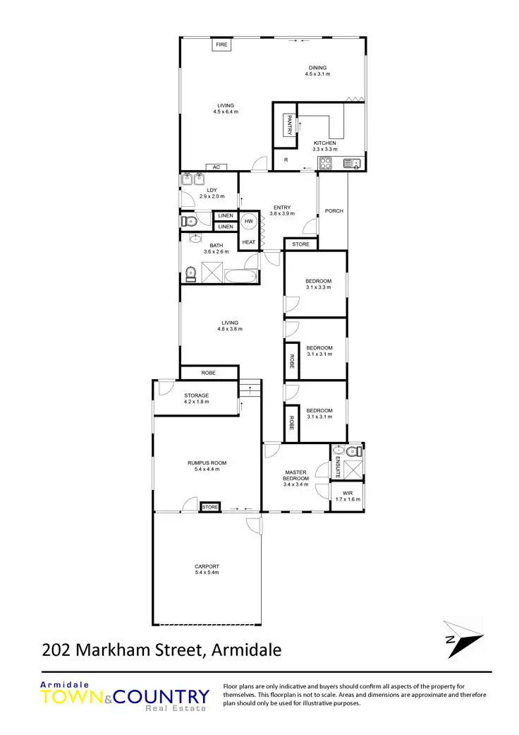 Floorplan of Homely house listing, 202 Markham Street, Armidale NSW 2350
