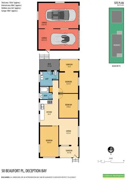 Floorplan of Homely house listing, 50 BEAUFORT PLACE, Deception Bay QLD 4508