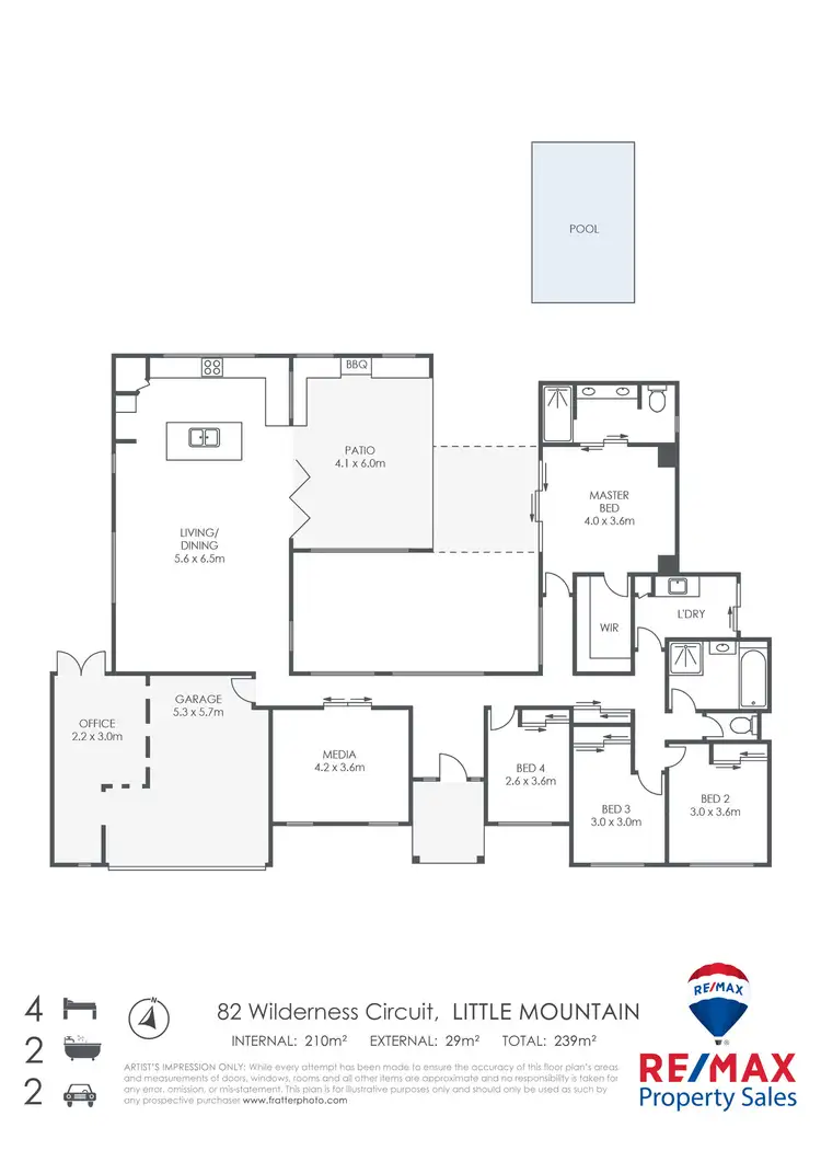 Floorplan of Homely house listing, 82 Wilderness Circuit, Little Mountain QLD 4551