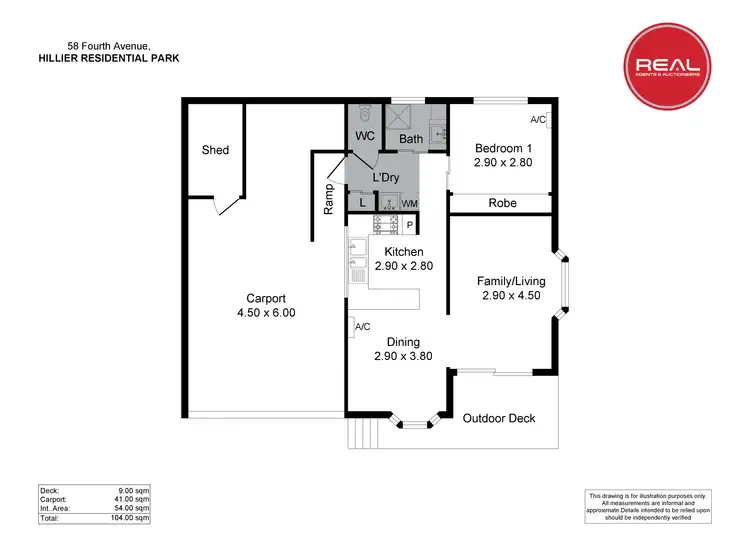 Floorplan of Homely retirement listing, 58/36 Hillier Road, Hillier SA 5116