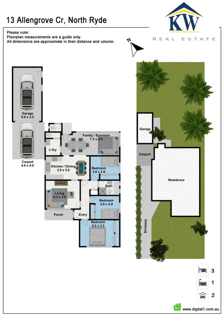 Floorplan of Homely house listing, 13 Allengrove Crescent, North Ryde NSW 2113
