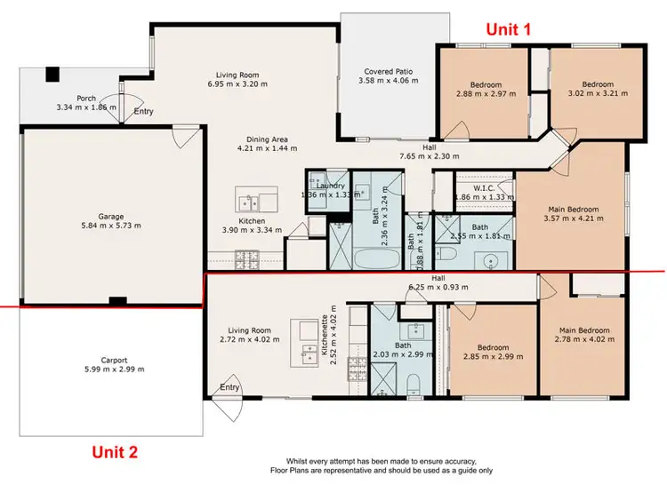 Floorplan of Homely semi-detached listing, 16 Rebecca Crescent, Joyner QLD 4500