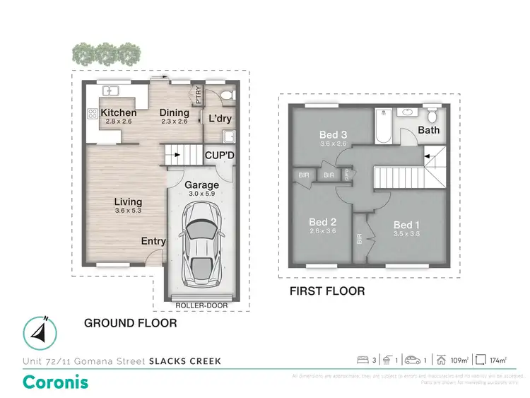 Floorplan of Homely townhouse listing, 72/11 Gomana Street, Slacks Creek QLD 4127