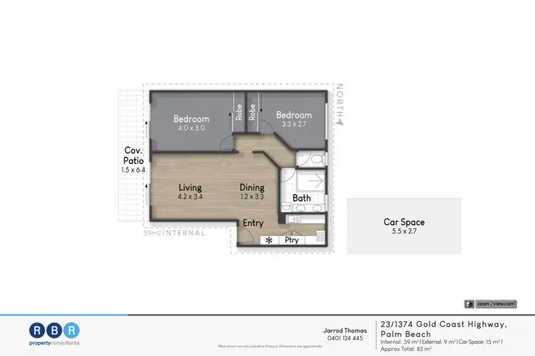 Floorplan of Homely house listing, 23/1374 Gold Coast Highway, Palm Beach QLD 4221