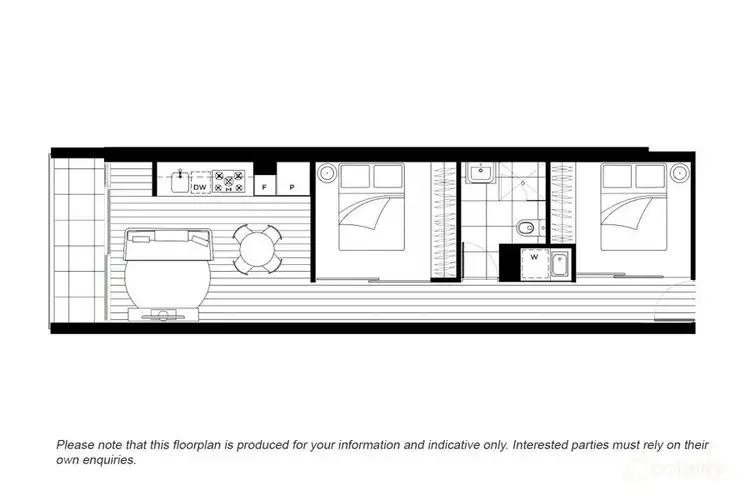 Floorplan of Homely apartment listing, 513/20 Shamrock Street, Abbotsford VIC 3067