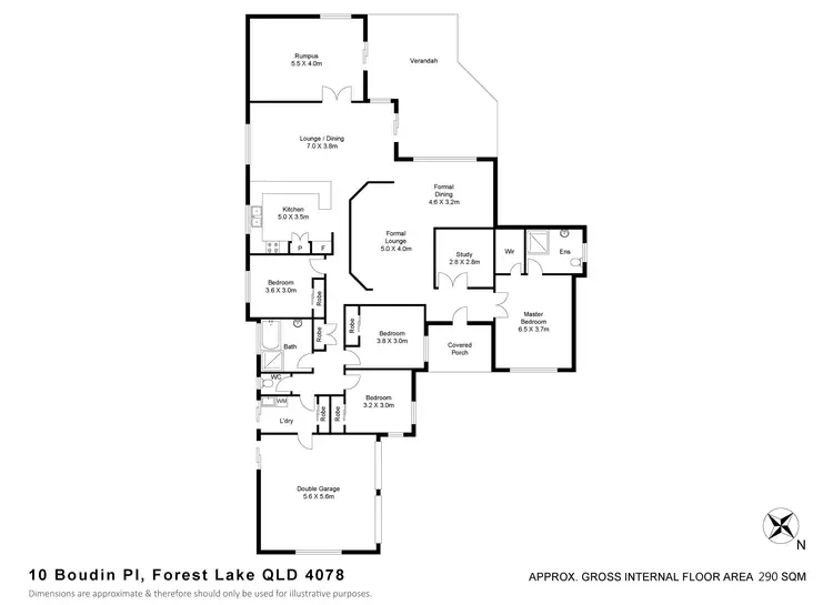 Floorplan of Homely house listing, 10 Boudin Pl, Forest Lake QLD 4078