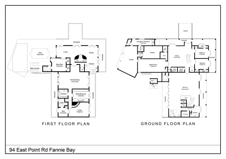 Floorplan of Homely house listing, 94-96 East Point Road, Fannie Bay NT 820