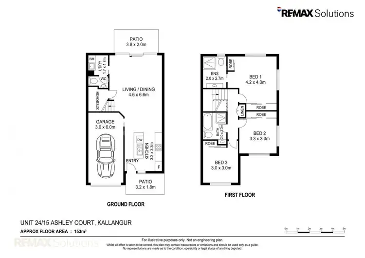 Floorplan of Homely townhouse listing, unit 24/15 Ashley Court, Kallangur QLD 4503