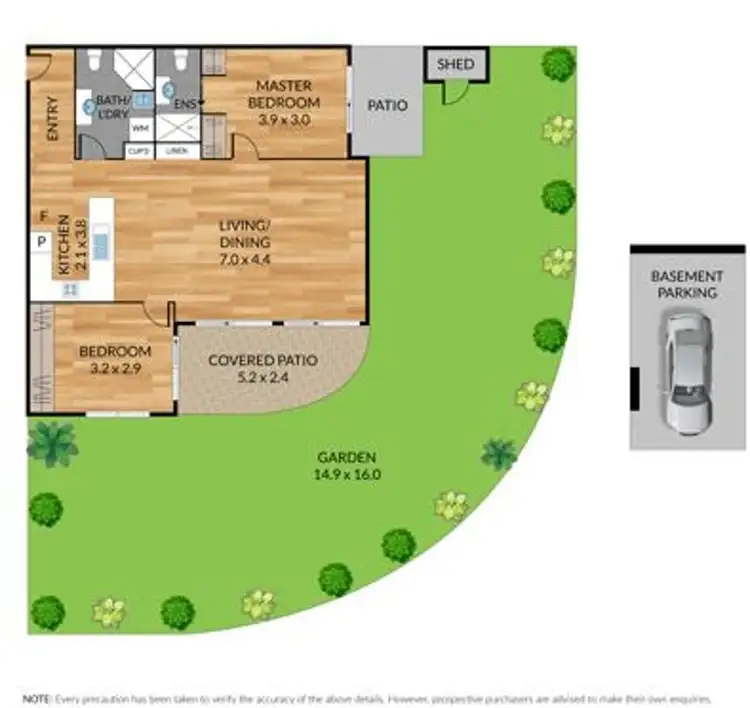 Floorplan of Homely apartment listing, 2/6 Omeo street, Macgregor QLD 4109