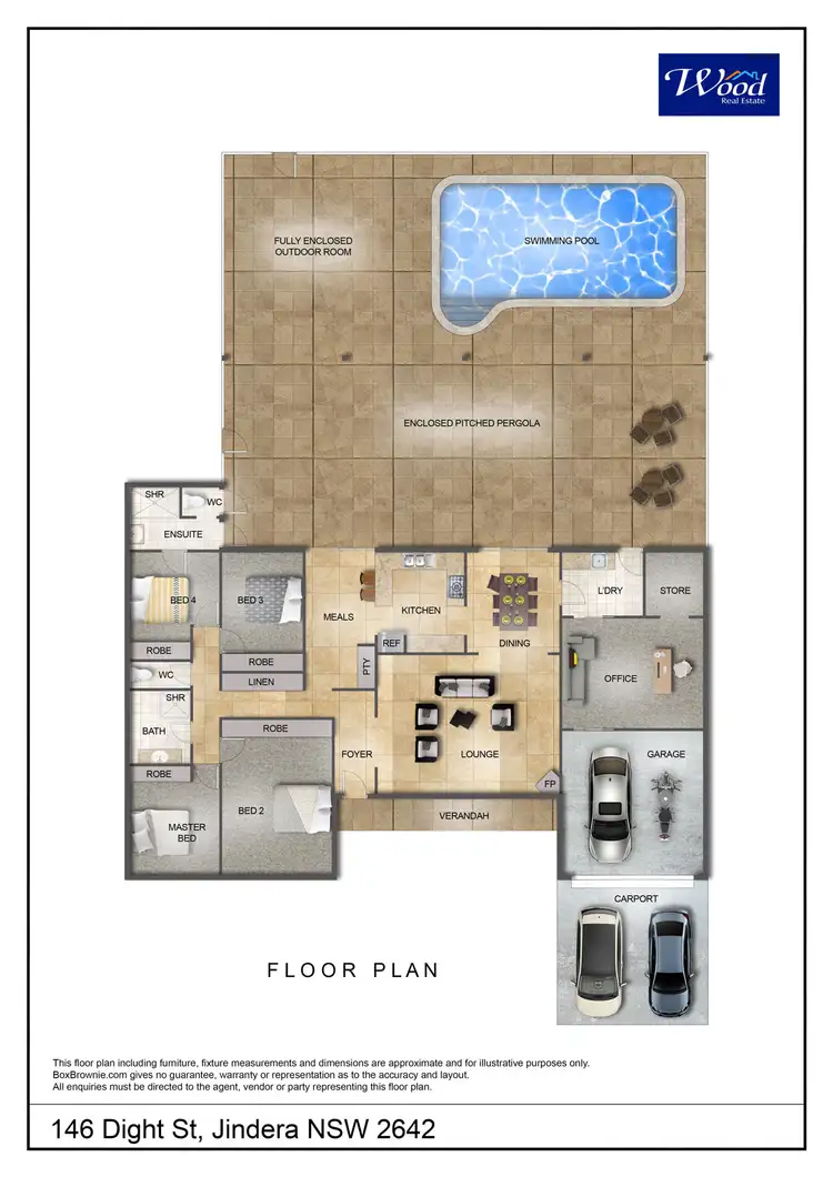 Floorplan of Homely house listing, 146 Dight St, Jindera NSW 2642